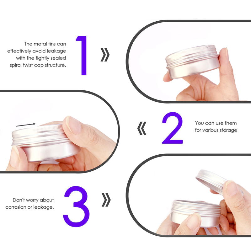 1/5/10pcs 5-250ml 빈 실버 알루미늄 통  - Candle Making Supplies Jars 리뷰 및 가격