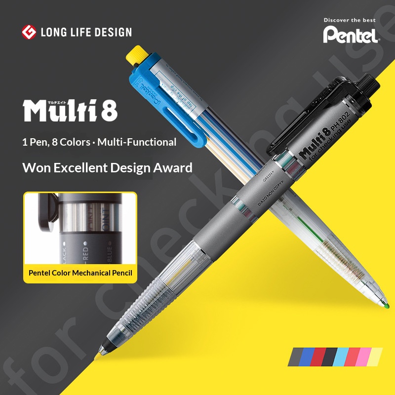 펜텔 멀티 8 in 1 컬러 샤프펜슬 2.0mm 리필  - Staedtler Pencil Lumocolor 리뷰 및 가격