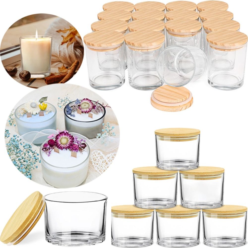 투명 유리 캔들 용기 소형 넓은 입구 빈 캔들 컨테이너 - Candle Making Supplies Jars 리뷰 및 가격