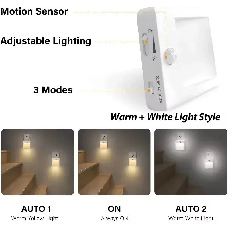 EU US UK AU 플러그 LED 모션 센서 야간 조 - Candle Making Supplies Uk 리뷰 및 가격